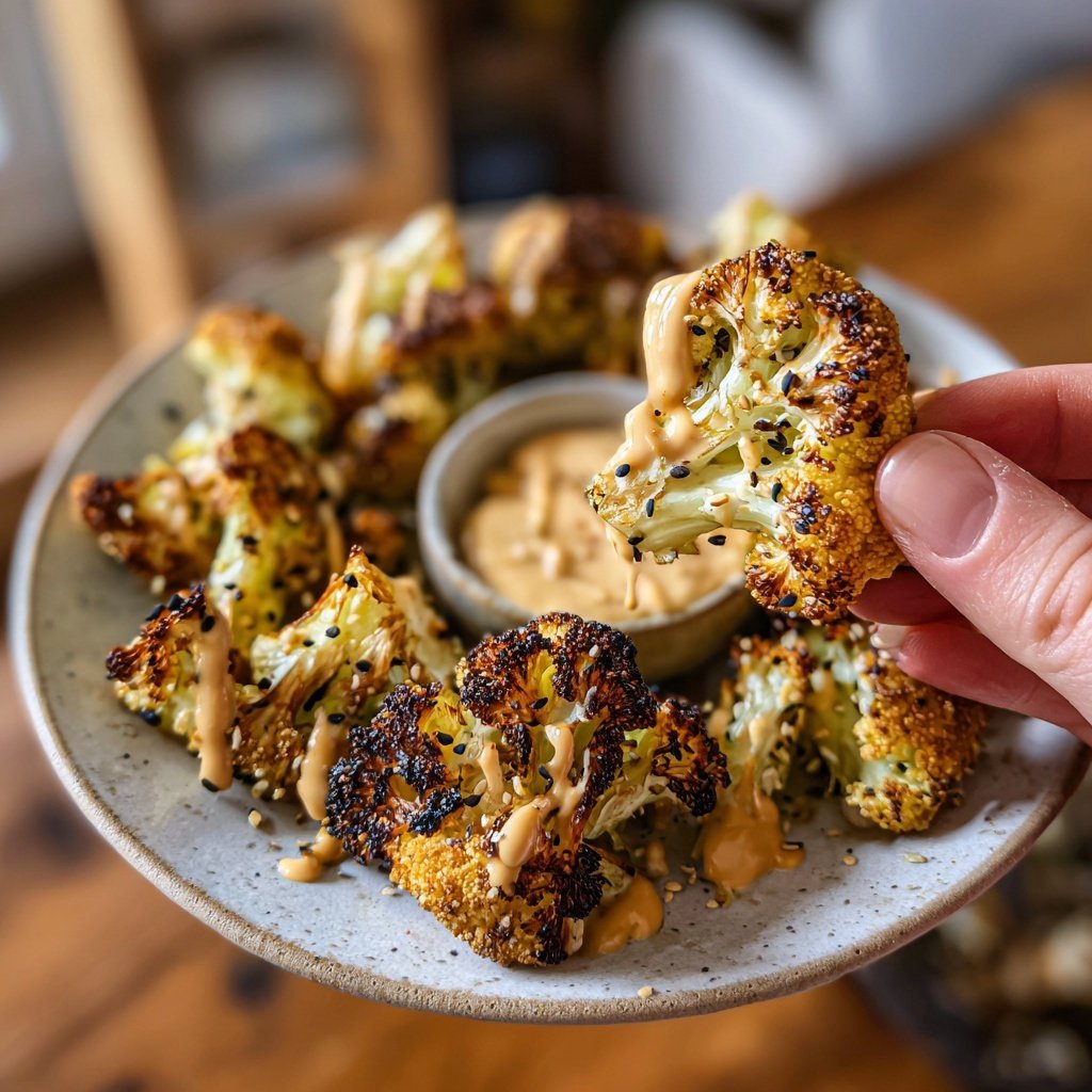 Blumenkohl mit Tahinisauce