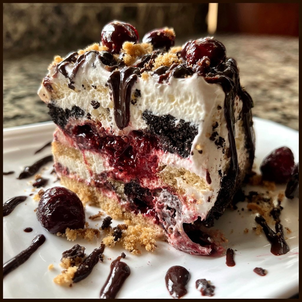 Himbeer-Oreo-Dessert