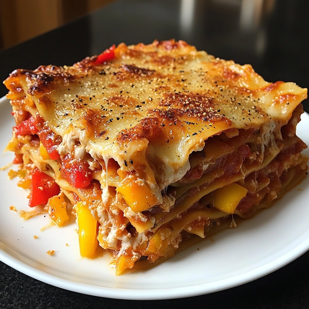 Lasagne mit Paprika