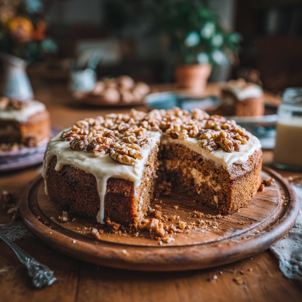 Karottenkuchen Mit Walnüssen