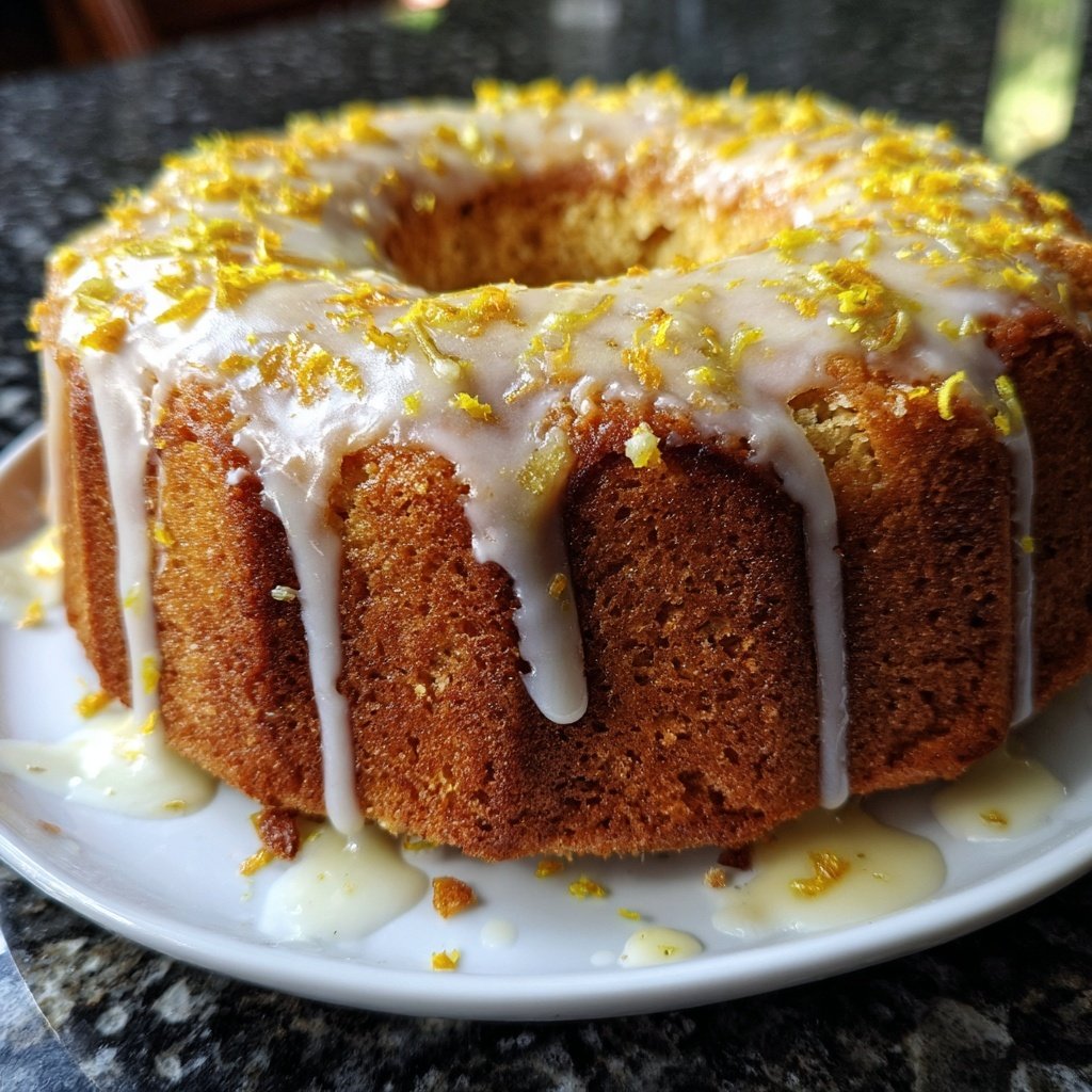 Karottenkuchen Mit Zitronenglasur