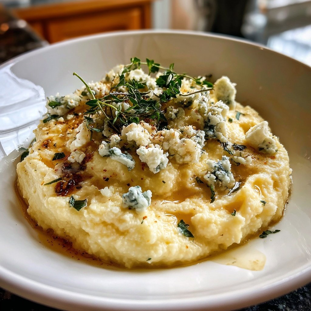 Polenta mit Gorgonzola