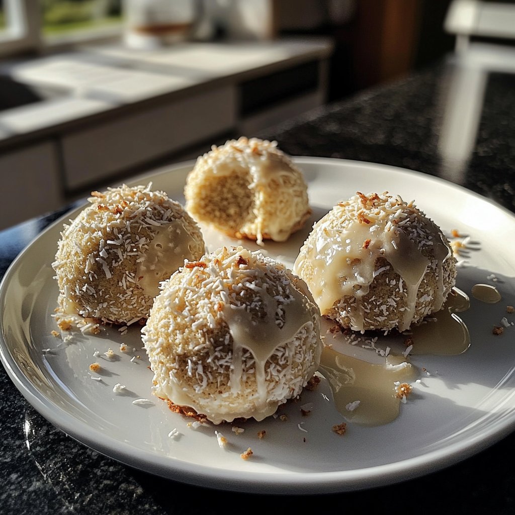 Protein Bällchen mit Vanille