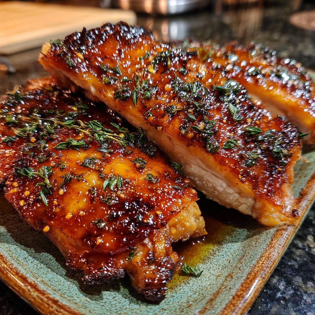 Hähnchen mit Honig-Thymian