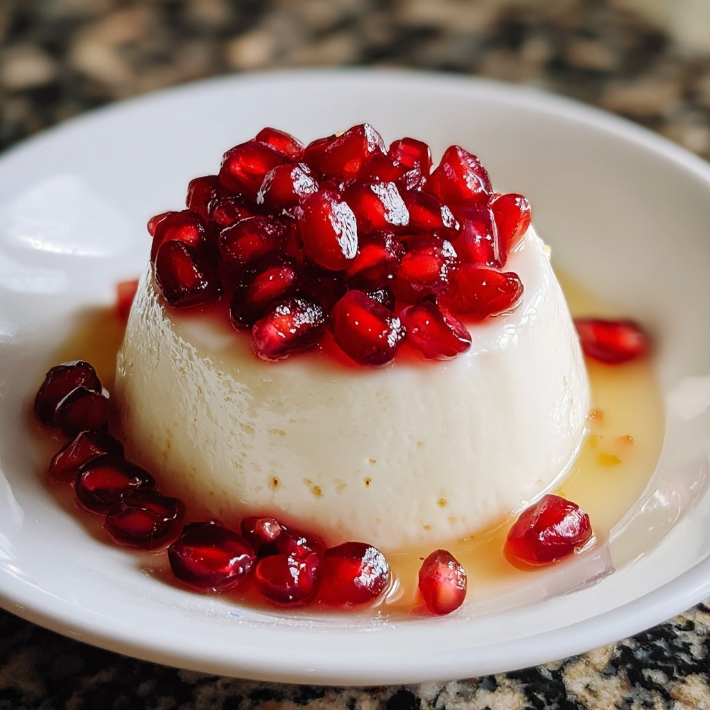 Granatapfel-Panna-Cotta