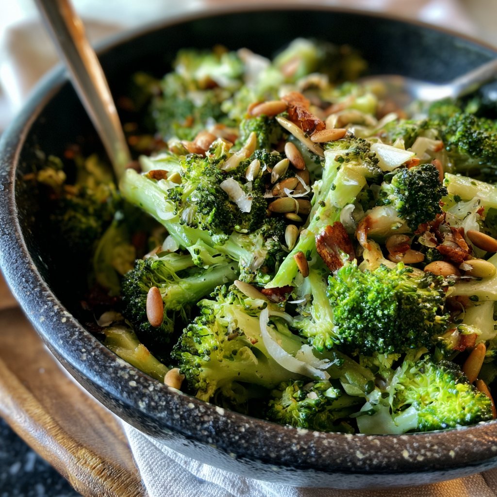 Brokkoli Salat Roh Und Knackig