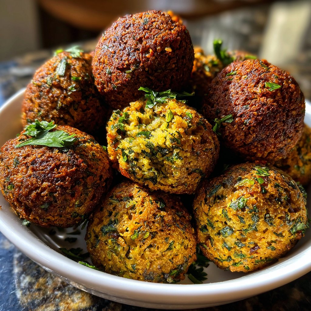 Falafel mit Petersilie